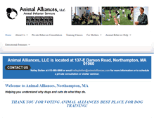 Tablet Screenshot of animalalliances.com